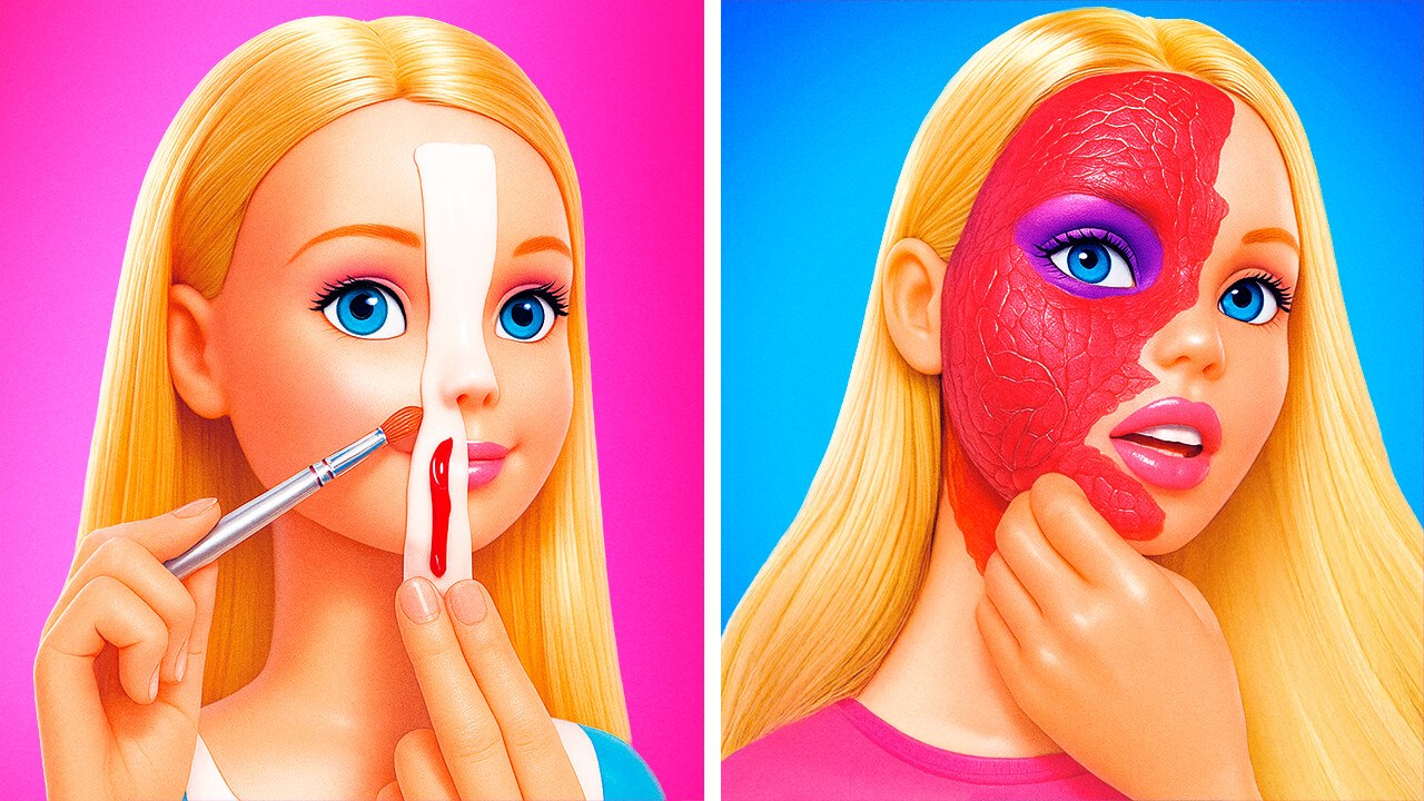 Barbie Turned Into a Monster!👹 Crazy DIY Makeover from Cute to Creepy!✨