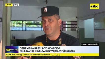 Detienen a presunto homicida de joven chacariteño