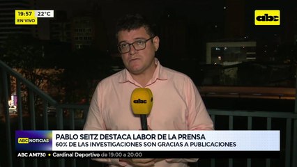 Pablo Seitz destaca labor de la prensa