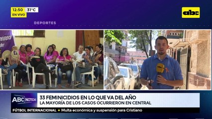 33 feminicidios en lo que va del año