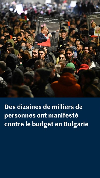 Bulgarie : manifestation massive contre le budget du gouvernement
