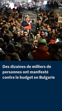 Bulgarie : manifestation massive contre le budget du gouvernement