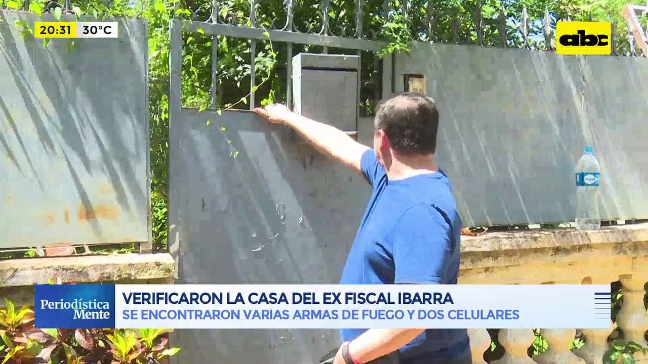 Verificaron la casa del ex fiscal Ibarra