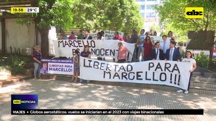 Exigen la libertad de Marcello Fretes