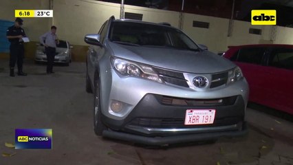 Incautan camioneta que fue robada en Brasil