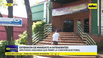 Parlamentarios sobre extensión de mandato