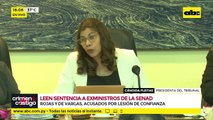 Condenan a exministros de la Senad