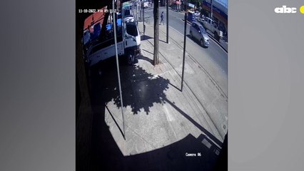 El video del accidente peatonal en Itauguá