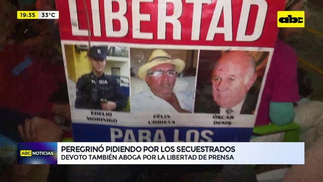 Peregrinó pidiendo por los secuestrados
