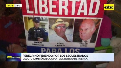 Peregrinó pidiendo por los secuestrados