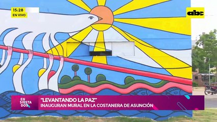 Inauguran mural en la costanera de Asunción