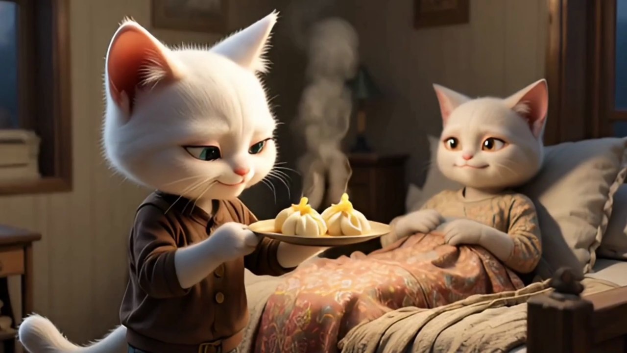 How One Kitten's Hard Work Saves His Grandma Last Meal😱 Heartbreaking Story💔