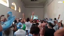 Así Celebran En La CasaAsí celebran en la Casa Argentina de Asunción el segundo gol de Argentina