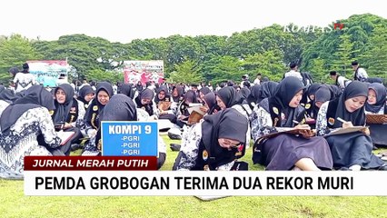 Grobogan Cetak 2 Rekor MURI Sekaligus Lewat Buku QR Code Terbanyak dan Menulis Aksara Jawa | JMP