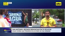 San Antonio: vecinos denuncian falta de agua