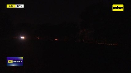 Un tramo de la autopista Silvio Pettirossi a oscuras