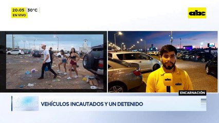 Vehículos incautados y un detenido