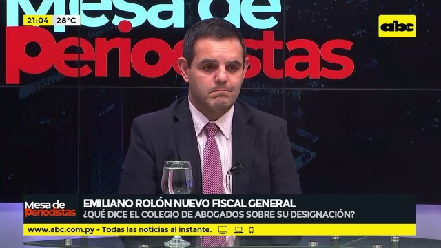 La opinión del colegio de abogados, sobre la designación de Emiliano Rolón como FGE