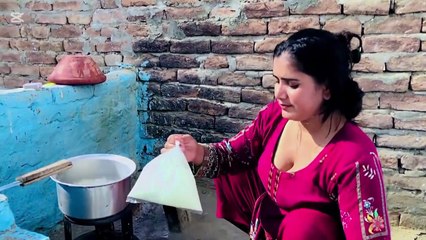 Today we have made a pudding mix, beautiful village mud houses.