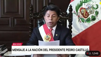 Presidente De Perú, Pedro Castillo, Anuncia Disolución Del Parlamento