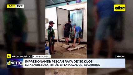 Pescan raya de 150 kilos en Ayolas