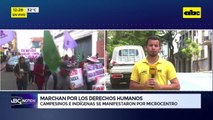 Marchan por los derechos humanos