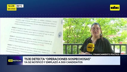 TSJE detecta “operaciones sospechosas”