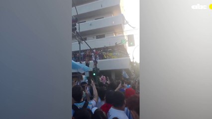 Los festejos más llamativos de los hinchas Argentinos