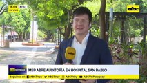 MSP abre una auditoría en el Hospital San Pablo