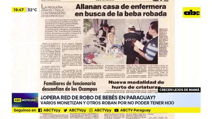 ¿Opera red de robo de bebés en Paraguay?