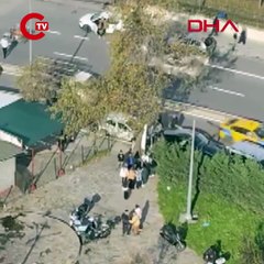 Anadolu Adliyesi bahçesinde duruşma sonrası tekmeli yumruklu kavga