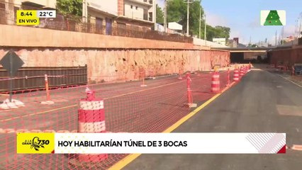 Hoy habilitarían túnel de Tres Bocas