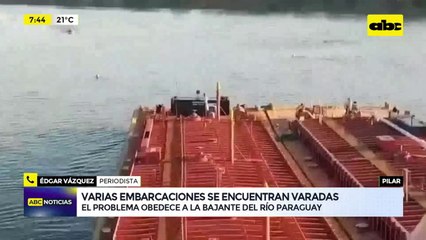 Varias embarcaciones se encuentran varadas