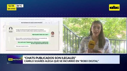 Soares: ‘’Chats publicados son ilegales’'
