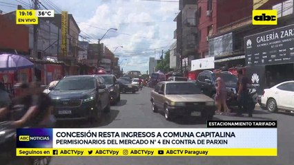 Permisionarios del mercado Nº 4 en contra del Parxin