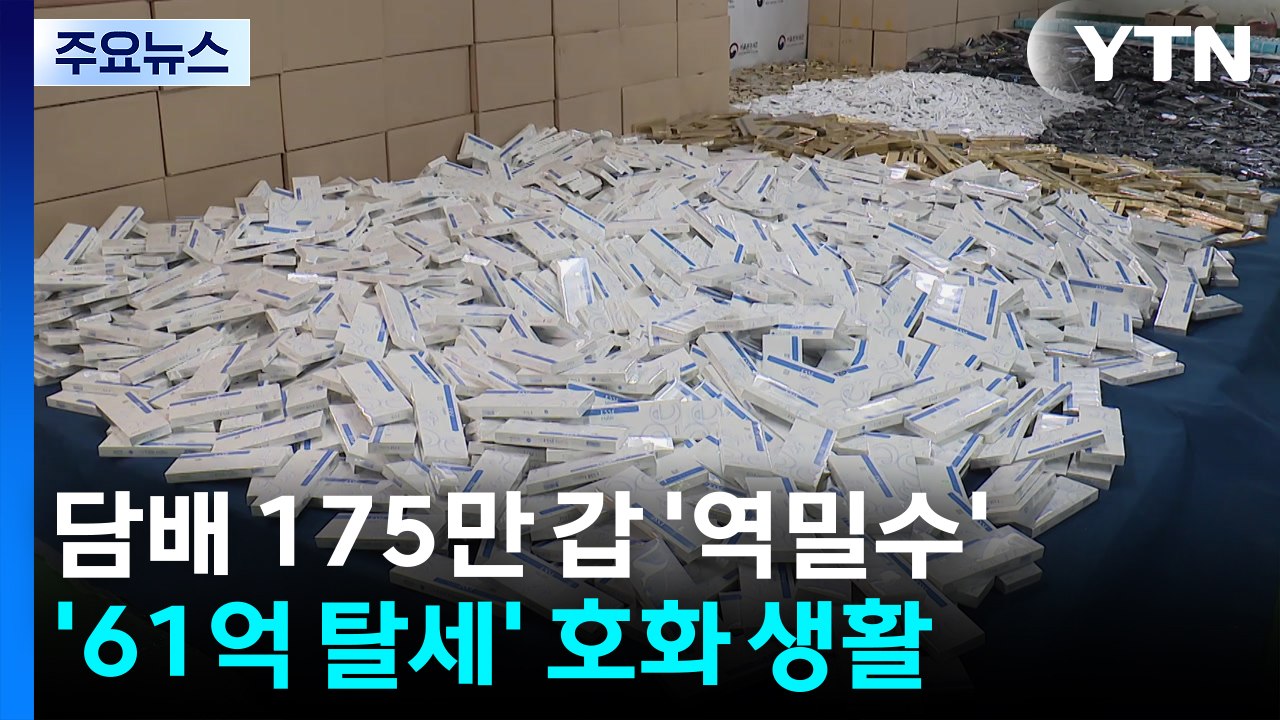 담배 175만 갑 '역밀수'...'61억 탈세' 호화 생활 / YTN