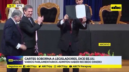 Cartes soborna a legisladores, dice EE.UU.