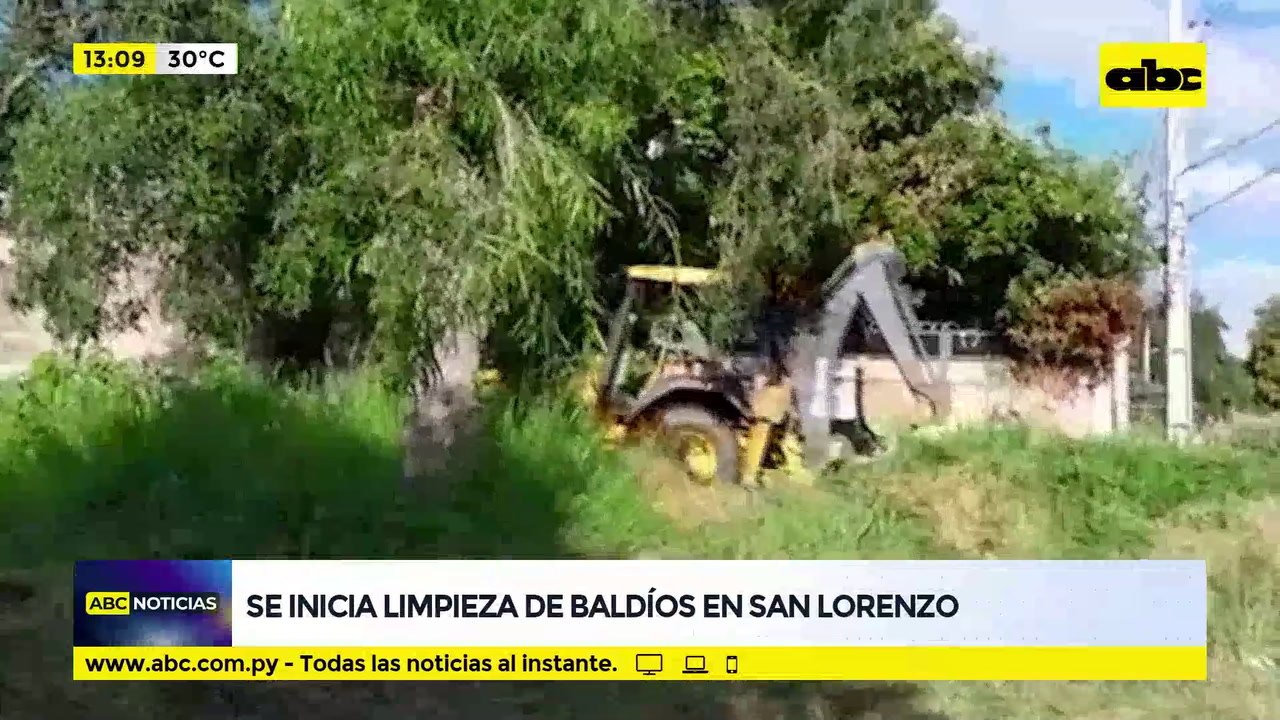Se inicia limpieza de baldíos en San Lorenzo