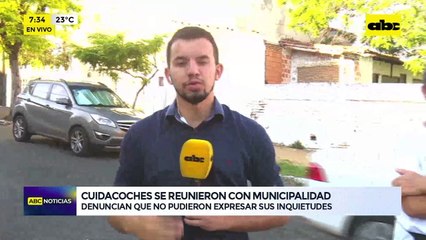 Cuidacoches se reunieron con municipalidad