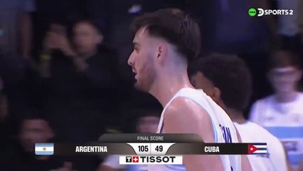 Argentina 105–49 Cuba | Resumen | Eliminatorias al Mundial de básquet