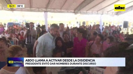 Abdo insta a colorados a activar desde la disidencia