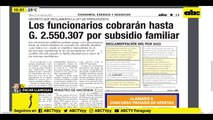 Funcionarios cobrarán de subsidio familiar