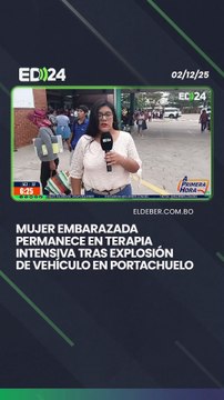 Mujer embarazada permanece en terapia intensiva tras explosión de vehículo en Portachuelo