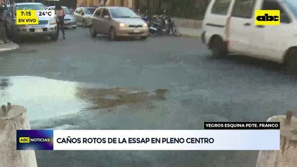 Caños rotos de la ESSAP