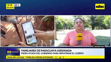 Familiares de paraguaya asesinada en Argentina piden ayuda al gobierno