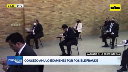 Consejo anuló exámenes por posible fraude