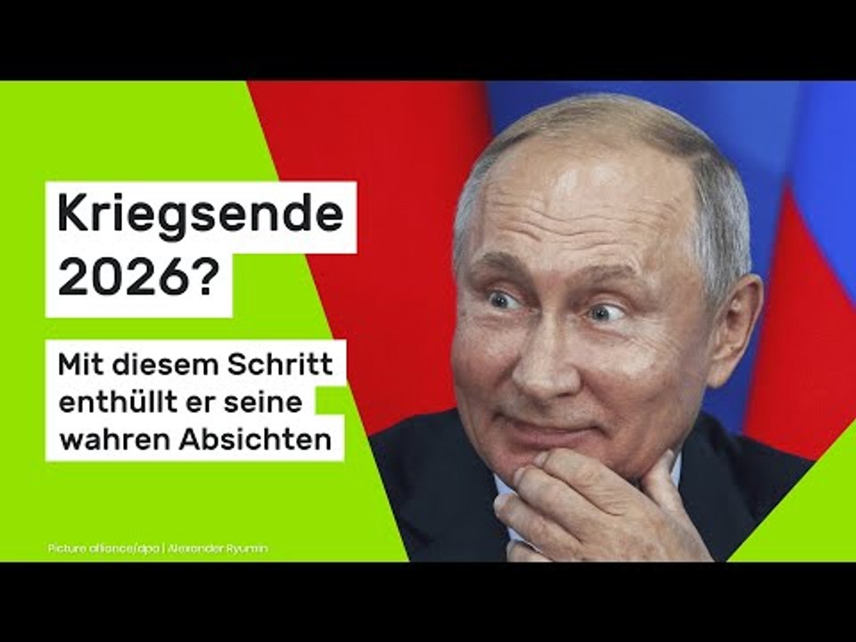 Wladimir Putin: Kriegsende 2026? Mit diesem Schritt enthüllt er seine wahren Absichten