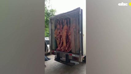 Incautan carne de origen desconocido