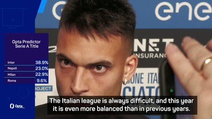 It's the tightest Scudetto race in modern memory - Martinez