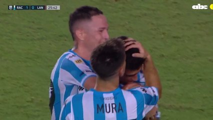 El gol de Matías Rojas en el triunfo de Racing sobre Lanús